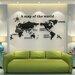 Декор настенный Карта мира, 54 х 120 см