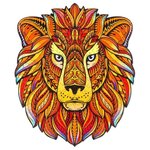 Деревянный пазл «Король лев» 20 x 24 см маленький - изображение