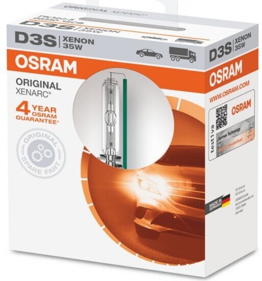Лампа автомобильная Osram Xenarc Original D3S 35W P32d-5 4300K 42V (бл.), 1шт, 66340-1SCB