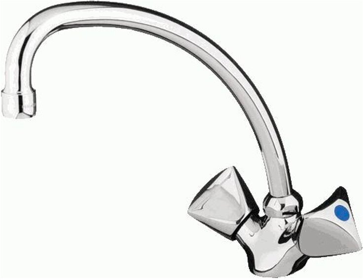 Смеситель кухня MELODIA Dinatro Rus керамика MDV40105R без гибкой подводки