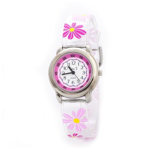 фото Наручные часы для девочки тик так н113-1 розовые цветы тик-так