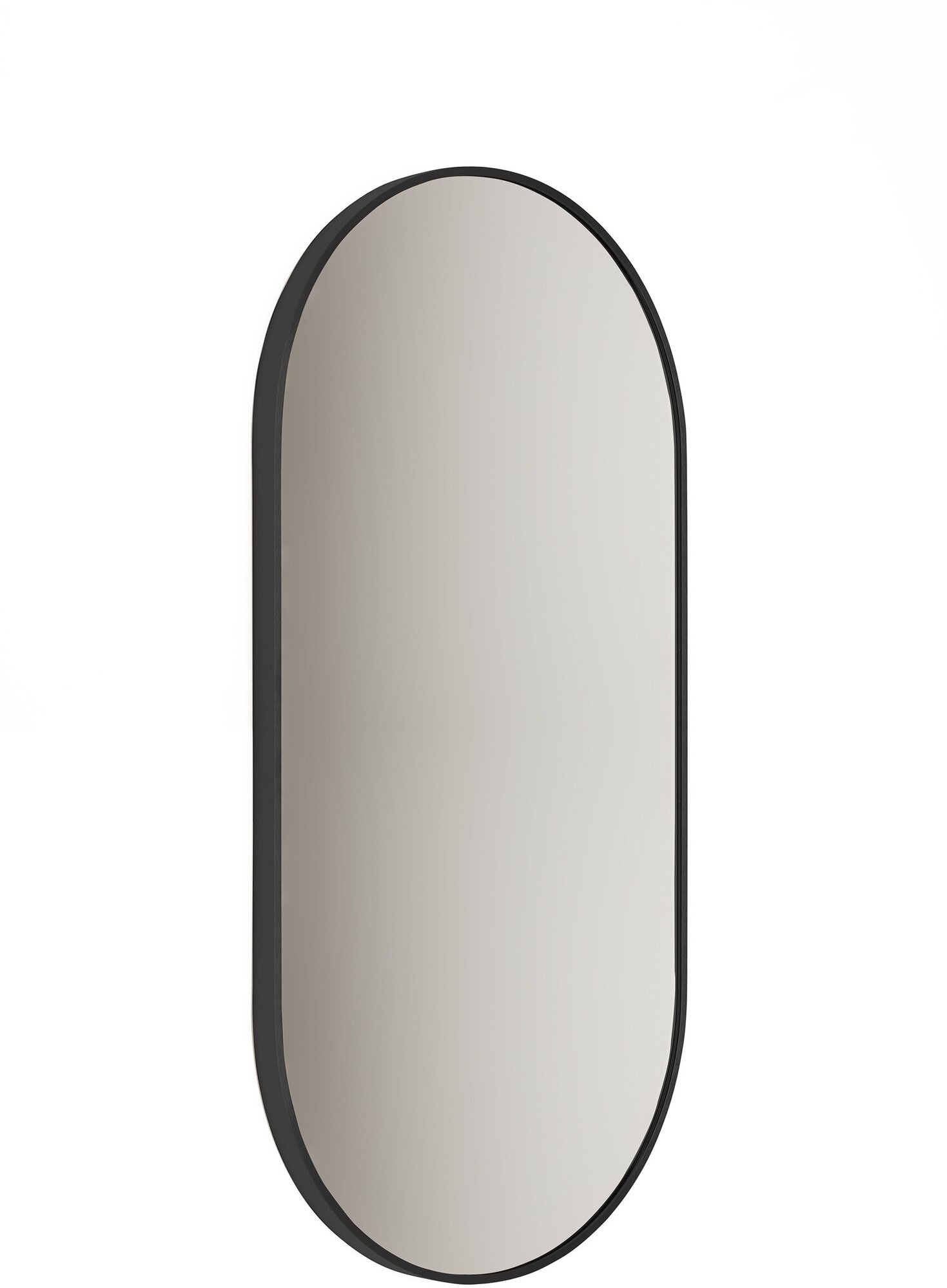 Зеркало овальное подвесное Patterhome Монте-Карло 45 см х 90 см, в алюминиевой раме в ванную - фотография № 10