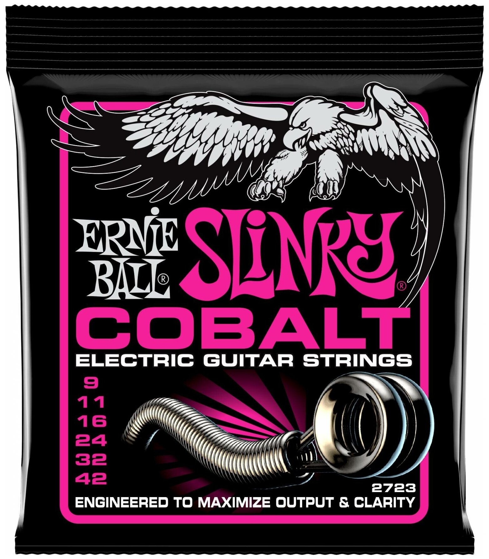 P02723 Cobalt Super Slinky Комплект cтрун для электрогитары кобальт 9-42 Ernie Ball