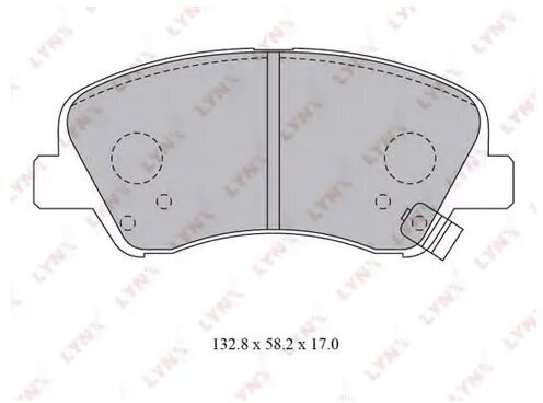 Колодки тормозные передние к-кт, BD3619 LYNXauto BD-3619