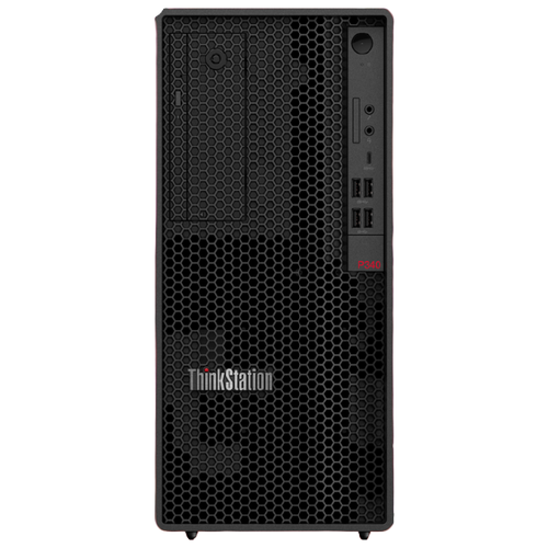 фото Рабочая станция lenovo thinkstation p340 tower (30dh00g7ru) mini-tower/intel core i7-10700/16 гб/512 гб ssd/nvidia quadro p1000/windows 10 pro черный