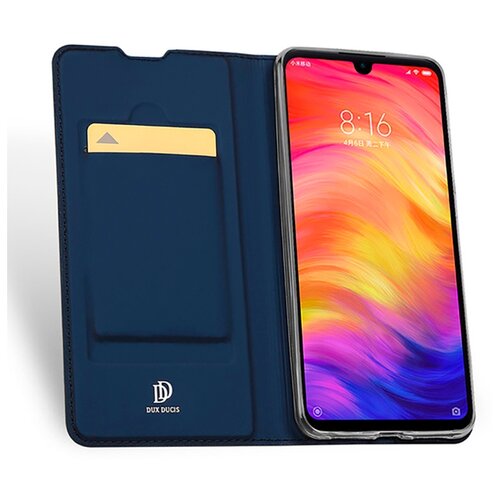 фото Флип чехол-книжка для huawei y5 (2019)/honor 8s с функцией подставки и с отсеком для карт синий 100gadgets