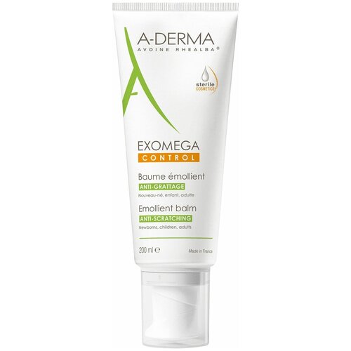 A-Derma EXOMEGA CONTROL Смягчающий бальзам для лица и тела, 200 мл смягчающий бальзам для лица и тела a derma exomega control 200 мл