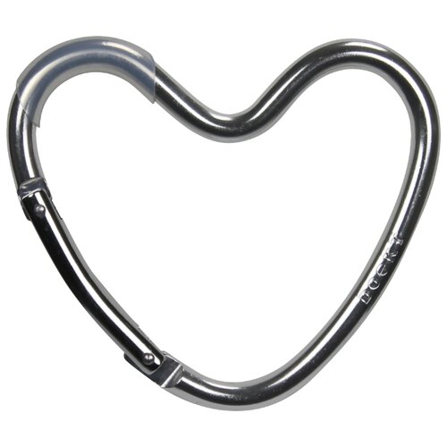 фото DOOKY- XPLORYS Карабин Heart Hook silver