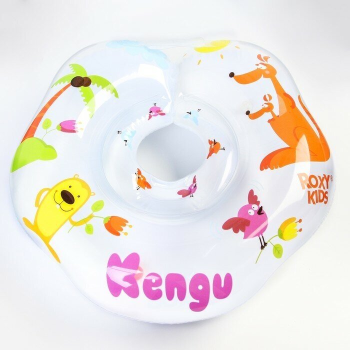 Roxy-kids Надувной круг на шею для купания малышей Kengu, «Кенгуру»