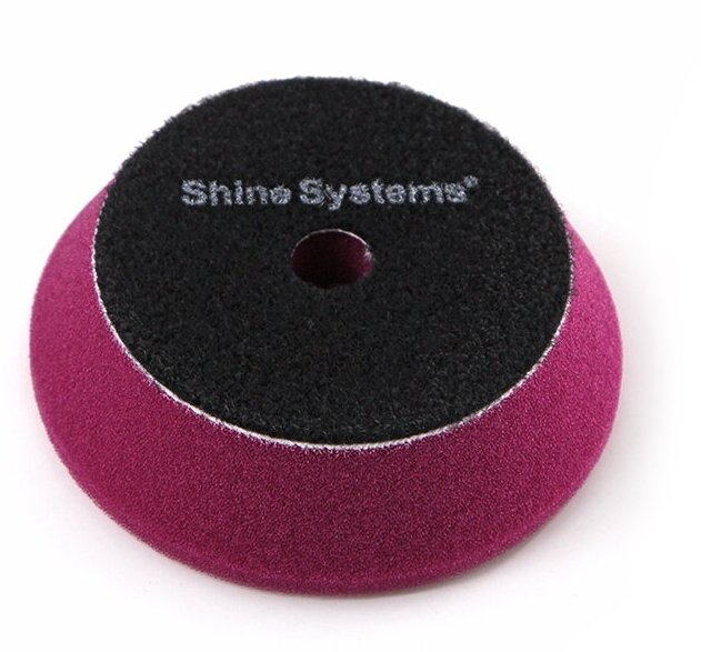 Shine Systems DA Foam Pad Purple - полировальный круг твердый лиловый, 75 мм