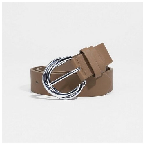 фото Ремень сима-ленд, размер 105, бежевый сима-лэнд