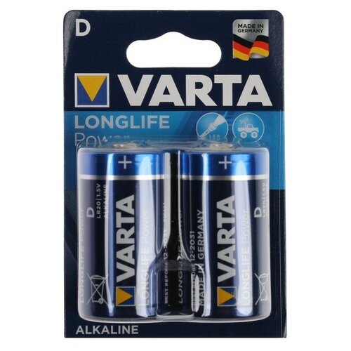 Батарейка алкалиновая Varta High Energy D набор 2 шт Varta 530935 .