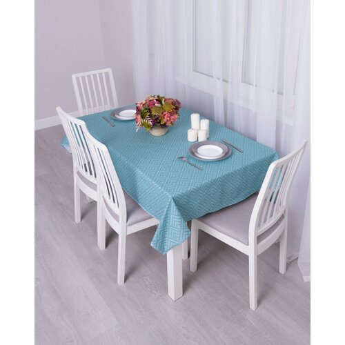 Скатерть на стол хлопок, Подарок на 8 марта, Подарок для мамы и бабушки, Рогожка, 120х150 см, Вселенная текстиля, № 1549-4 Ромбы