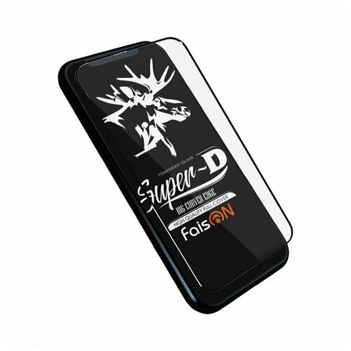 Противоударное стекло 2D FaisON GL-04 Super-D для Samsung A715 Galaxy A71 / M515 Galaxy M51 (полное покрытие / сверхпрочное) черный