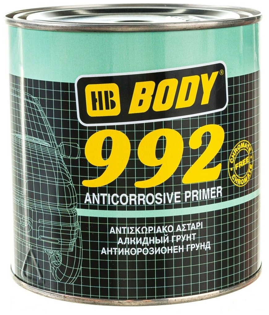 Грунт BODY 992 черный 1 л