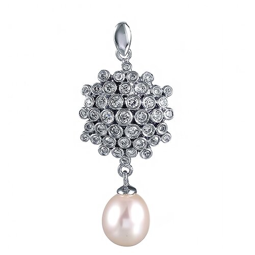 фото Element47 подвеска из серебра 925 пробы с культивированным жемчугом и кубическими цирконами gpss-9094-p_wp_001_wg