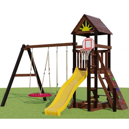 Детская игровая площадка Markvel Magic 5 (спортивно-игровая площадка для дачи и улицы)