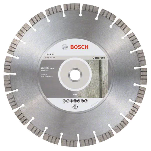 фото Диск алмазный отрезной bosch best 2608603800, 350 мм 1 шт.