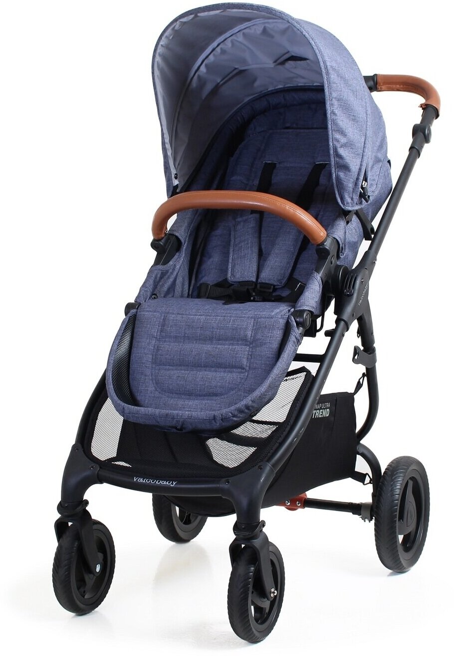 Прогулочная коляска с реверсивным блоком Valco Baby Snap 4 Ultra Trend, накидка на ножки и москитная сетка, цвет: Denim