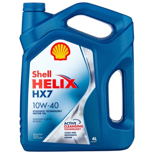 фото Моторное масло shell helix hx7 10w-40 4 л