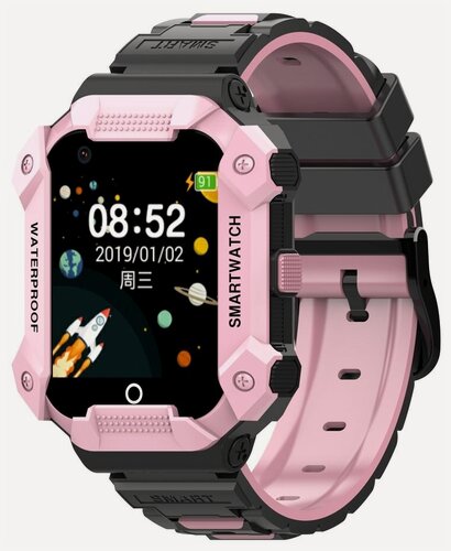 Изображение товара Наручные умные часы Smart Baby Watch Wonlex CT13 розовые, электроника с GPS, аксессуары для детей