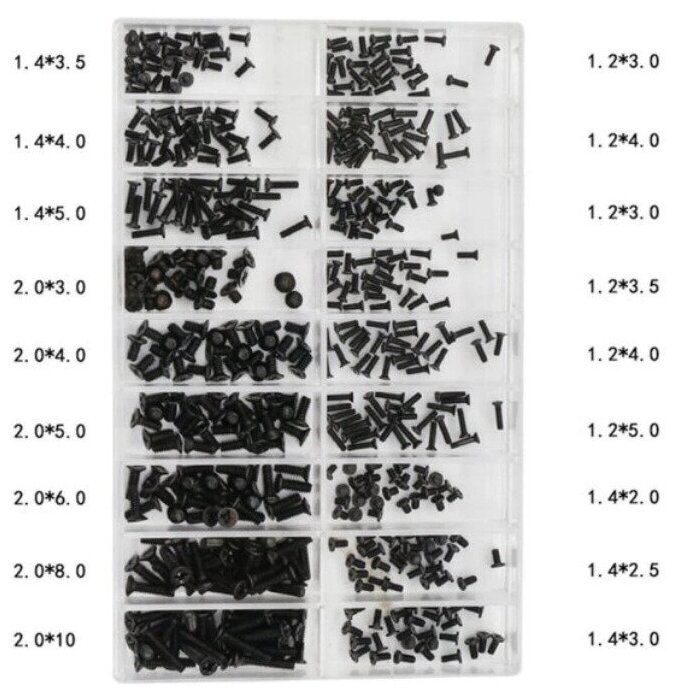 Набор винтов для ноутбуков (500 шт.)