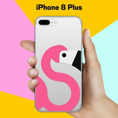 Силиконовый чехол Фламинго на Apple iPhone 8 Plus