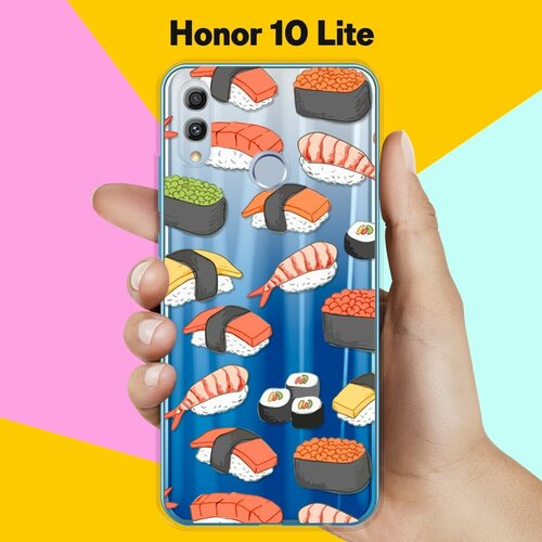 Силиконовый чехол Суши на Honor 10 Lite силиконовый чехол суши собачки на honor 10 lite