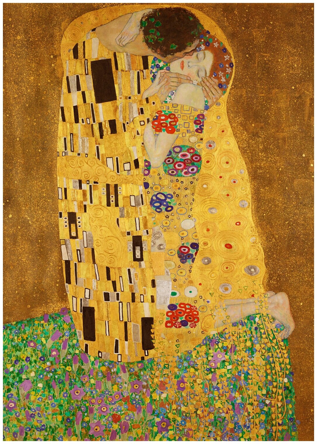 Фотообои на стену HARMONY Decor HD2-116 Густав Климт Поцелуй Gustav Klimt The Kiss 200 х 270 см флизеиновые