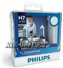 Лампа автомобильная галогенная Philips Crystal Vision 12972CVSM H7 12V 55W + W5W PX26d
