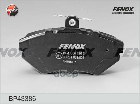 Колодки Тормозные Дисковые FENOX арт. BP43386