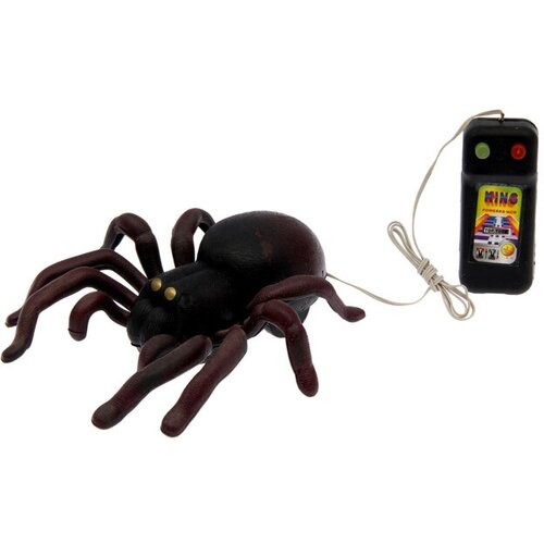 животное паук на дистанционном управлении работает от батареек цвета микс Животное «Паук», на дистанционном управлении, работает от батареек, цвета микс, в пакете