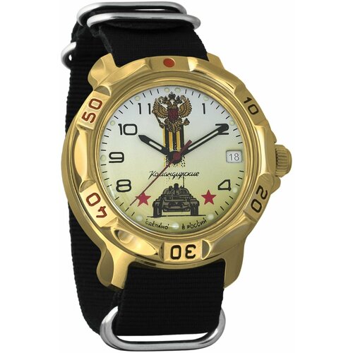 Наручные часы Восток Командирские, черный наручные часы восток командирские мужские командирские 819943 золотой серый