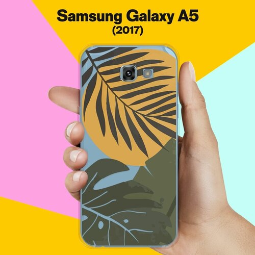 Силиконовый чехол на Samsung Galaxy A5 (2017) Цветы / для Самсунг Галакси А5 2017 силиконовый чехол милый лось розовая акварель на samsung galaxy a5 2017 самсунг галакси а5 2017