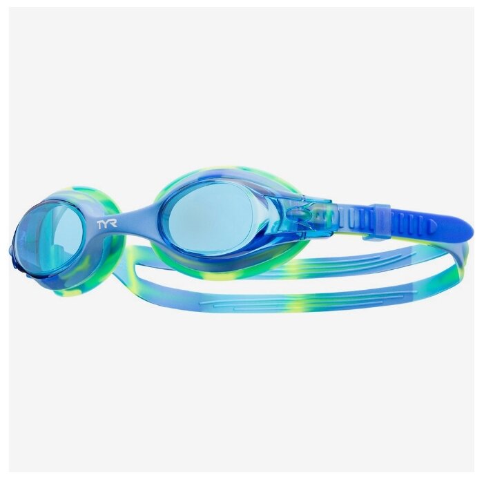 Очки Tyr Kids Swimple Tie Dye, Lgswtd/487, голубой