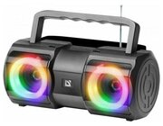 Колонка портативная Defender Beatbox, 20 Вт, LED. bluetooth 5.1, FM, MP3, MicroSD. встроенный аккумулятор 1200мАч - чёрная