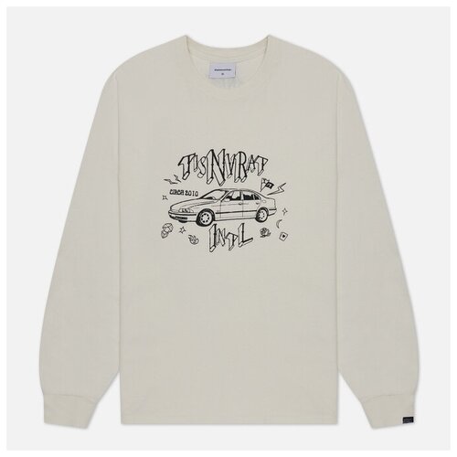 фото Мужской лонгслив thisisneverthat tisnvrat car белый , размер s