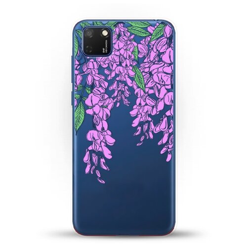 фото Силиконовый чехол цветы фиолетовые на honor 9s andy & paul