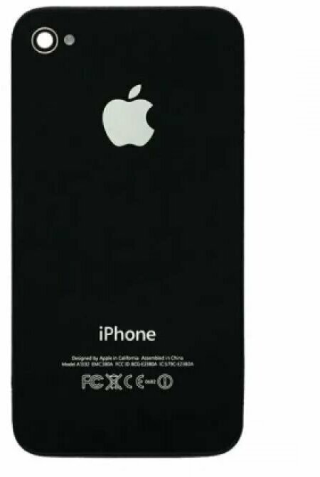 Задняя крышка для Apple iPhone 4 Black (Черная)