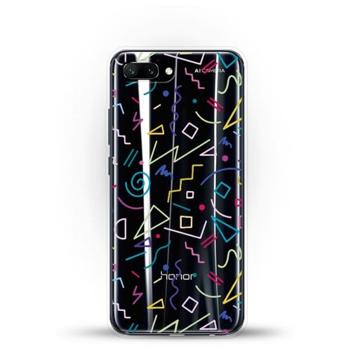 фото Силиконовый чехол цветной узор на honor 10 andy & paul