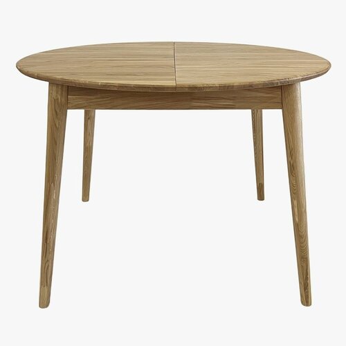 Cтол раздвижной Стокгольм круглый 110-140 см массив дуба тон натуральный