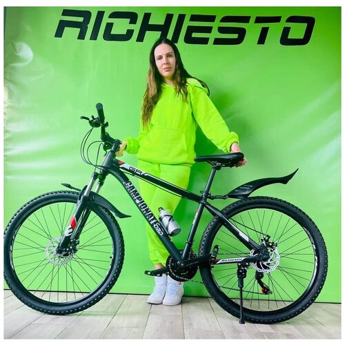 фото Велосипед алюминиевый горный 26 размер колес подростковый/взрослый/женский/мужской richiesto