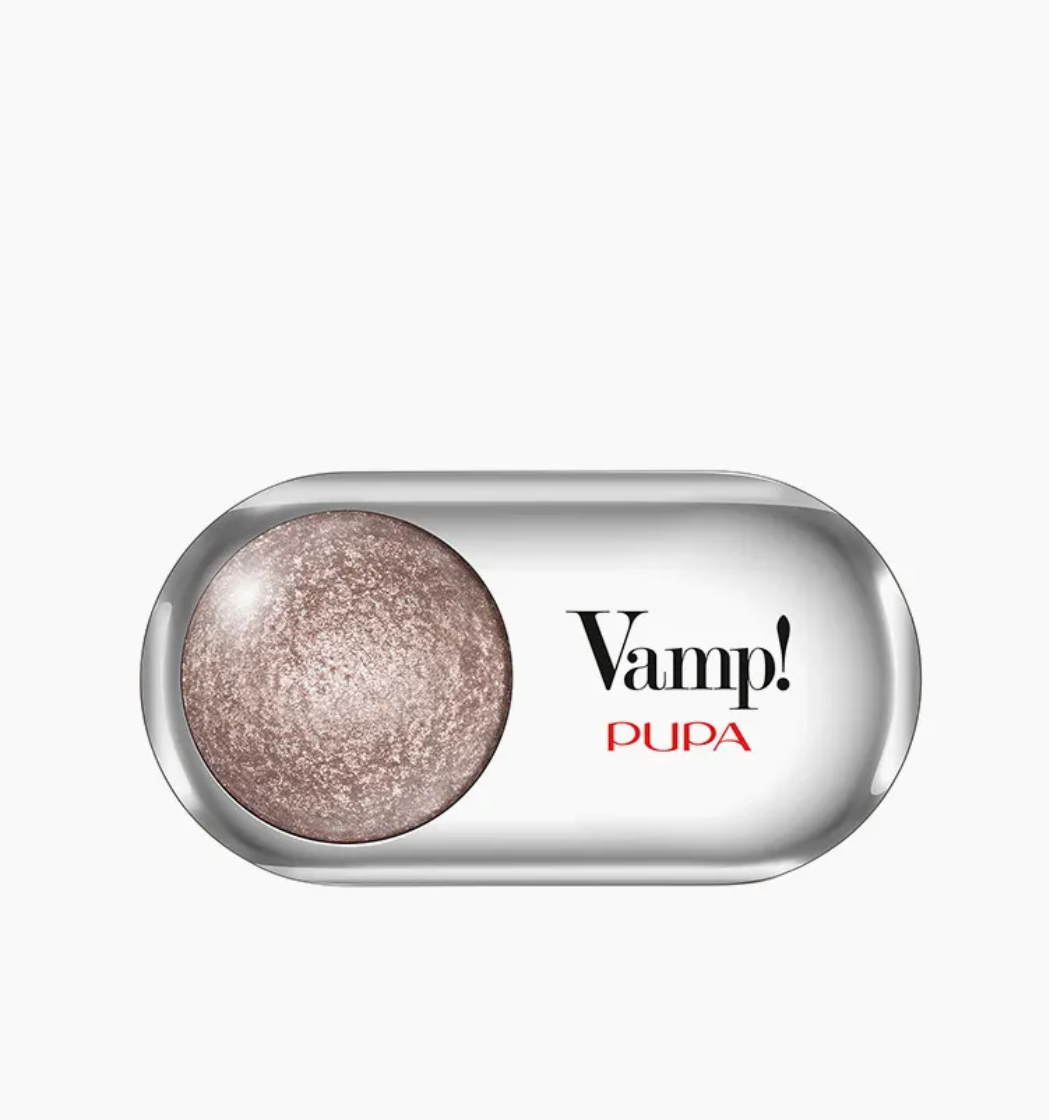 PUPA Тени запеченные сияющие, 201 золотое шампанское / VAMP! WET&DRY 1 гр - фото №4