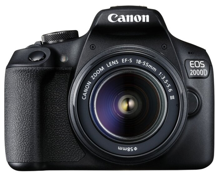 Фотоаппарат Canon EOS 2000D Kit черный EF-S 18-55mm f/3.5-5.6 III фото 2