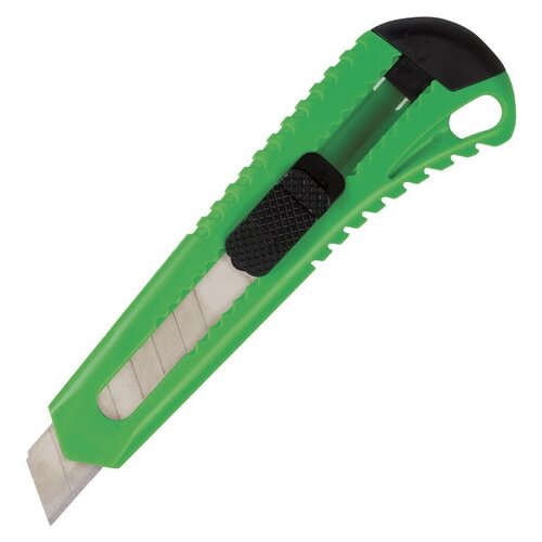 фото Нож канцелярский 18 мм brauberg "classic", фиксатор, корпус ассорти, упаковка с европодвесом, 230917