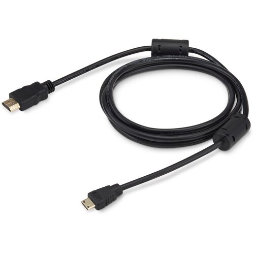Кабель аудио-видео Buro HDMI (m)/Mini HDMI (m) 1.8м. феррит. кольца Позолоченные контакты черный кабель hdmi hdmi 2м buro феррит кольца позолоченные контакты черный hdmi v1 4 2mc 50