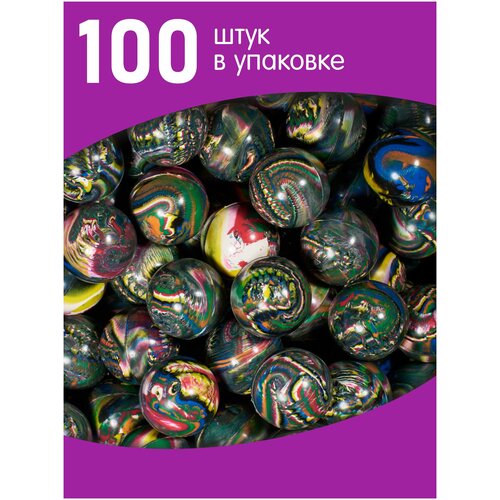 Мячи-прыгуны Калейдоскоп 25мм (100 шт.) мячи прыгуны фосфорный матовый 25мм 100 шт