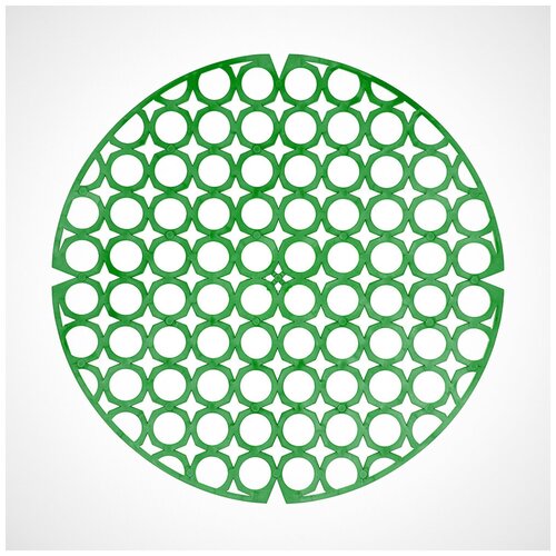 Сетка AllaMo для раковины, решётка круглая, зелёная 28x28 см