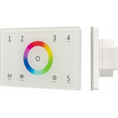 Панель Sens SMART-P83-RGB White (230V, 4 зоны, 2.4G) (Arlight, IP20 Пластик)