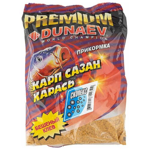 прикормка dunaev premium 1кг карп сазан специи Прикормка DUNAEV-PREMIUM 1кг Карп-Сазан Скопекс